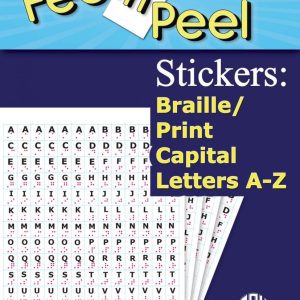 Feel 'n Peel Stickers: Braille-Print Capital Letters A-Z