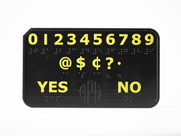 DeafBlind Pocket Communicator Number Side Close-up