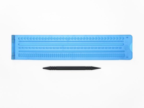 Tactile Graphic Line Slate and Stylus