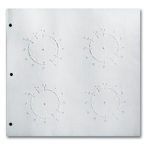 Clock Face Sheets in Braille