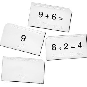 Math Drill Cards: Number and Math Sign Cards (Nemeth)