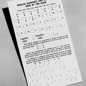 Braille Alphabet and Numbers Card