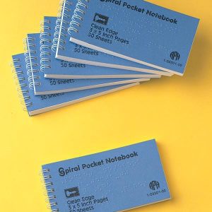 Spiral Pocket Notebook (for Braille)
