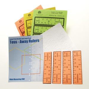 Ruler: Toss-Away, Large Print-Braille (24-pack)