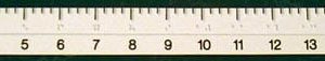 Ruler: 18-Inch Flexible Braille-Large Print (5-pack)