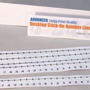 Advanced Desktop Stick-On Number Lines (5-pack)