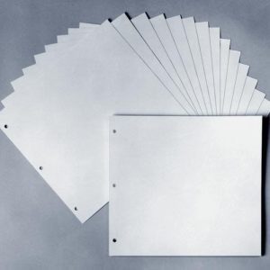 Dividers for Braille Notebooks, 3-Hole Punch: 12 x 11 Inches