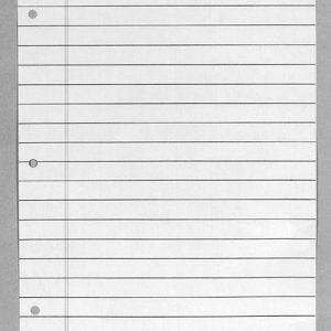 Bold Line Notebook Paper: Loose Sheets: 7-16 Inch Line Spacing