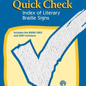 Quick Check: Index of Literary Braille Signs, Braille