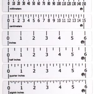 Transparent CCTV Ruler Kit: Clear (set of six)