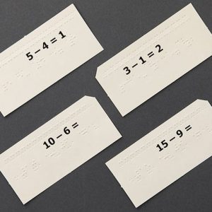 Math Drill Cards: Subtraction Facts (UEB)