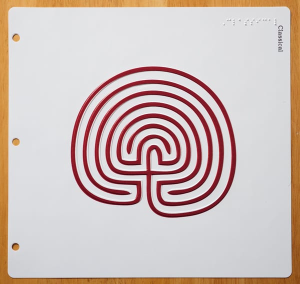 a Finger Walks tactile labyrinth
