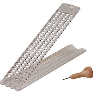Pocket Braille Slate (Pins Up), Clear Plastic with Large Handle Stylus