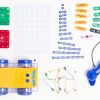RC Snap Rover Access Kit with snap rover, receiver, motor, remote control, wires, and all circuits