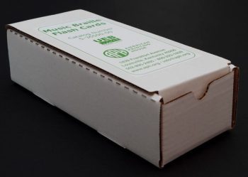 Music Braille Flash Cards container box