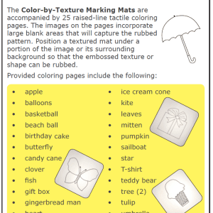 Raised-Line Coloring Pages Set