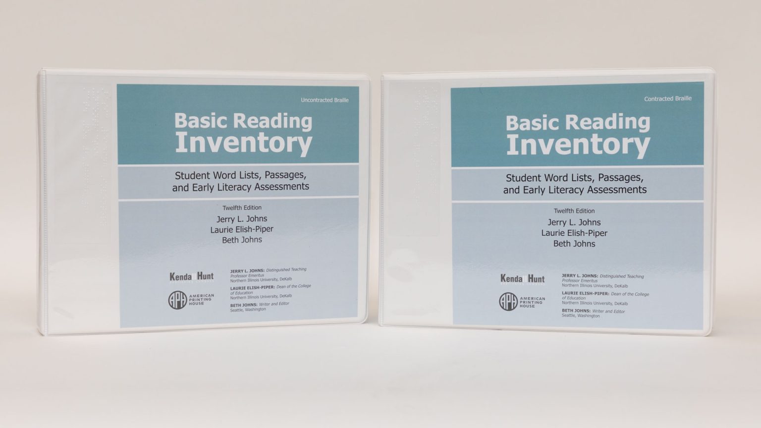 Jerry Johns Basic Reading Inventory, Braille American Printing House
