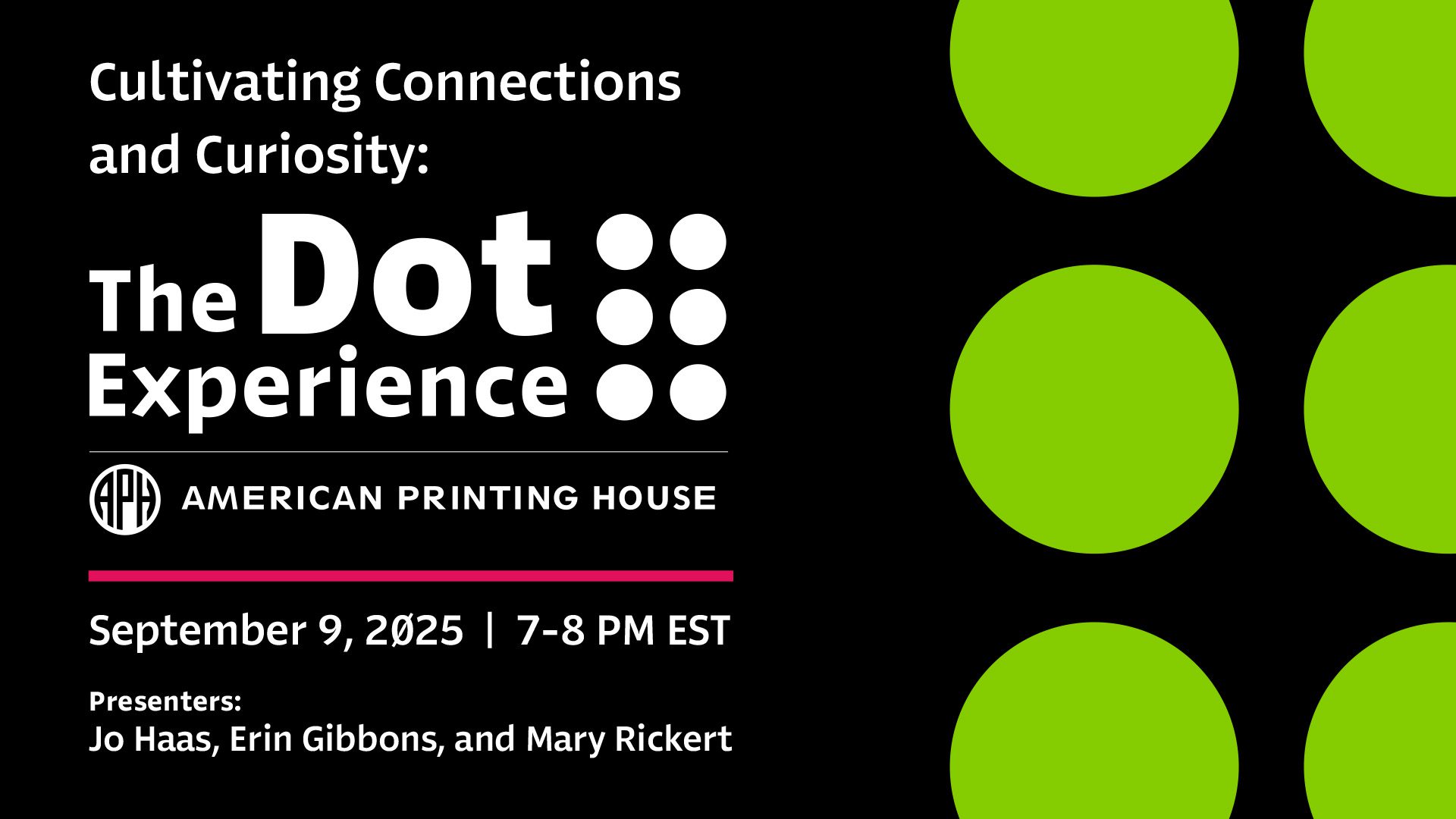 Cultivating Connections and Curiosity Webinar graphic