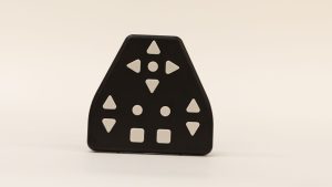 The black 13-key triangular keypad for the Neptune with white buttons.