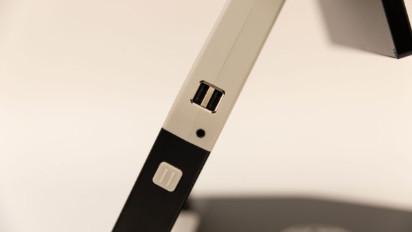 A close up of the two USB-A ports on the left side of the Neptune.