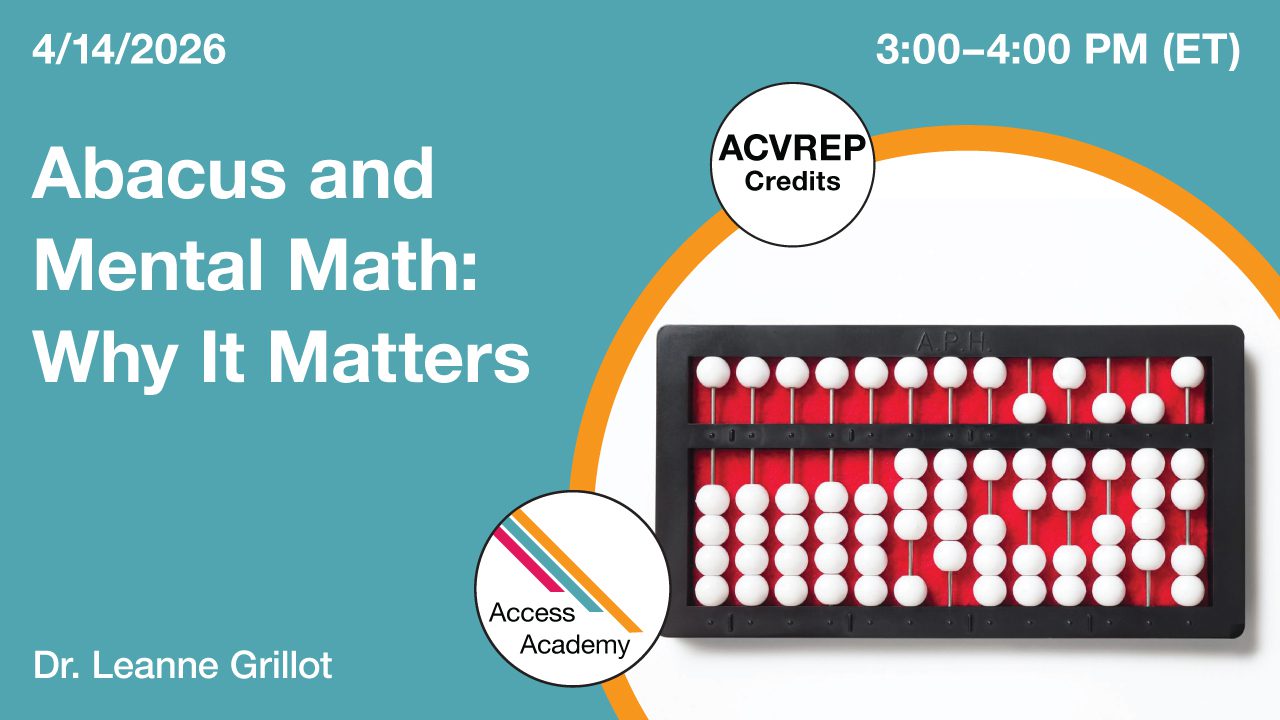 On the right is the text "Abacus and Mental Math: Why it Matters." On the left, there is a white circle with an abacus inside.