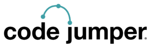 Code Jumper Logo in large lowercase letters followed by a registered trademark.