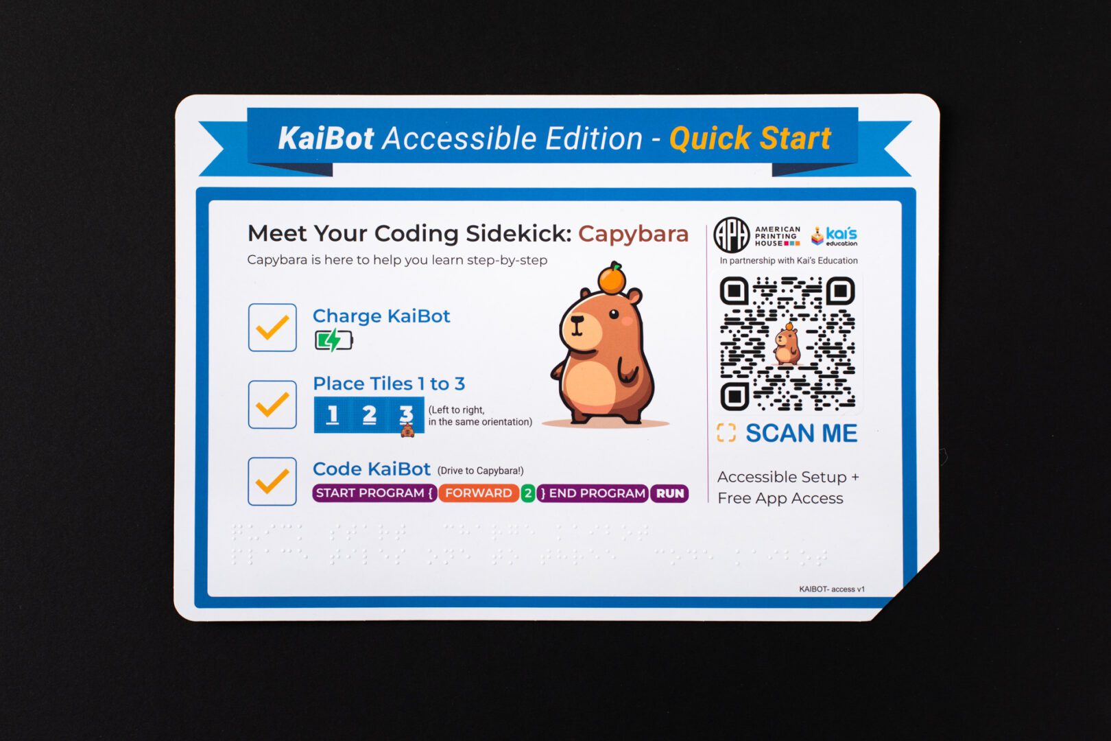 KaiBot's quick start guide.